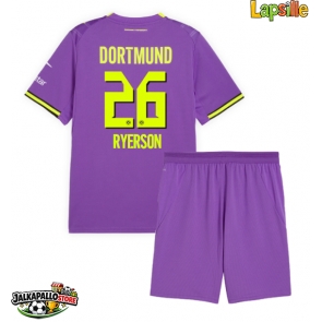 Borussia Dortmund Julian Ryerson #26 Kolmaspaita Lapsille 2026-27 Lyhythihainen (+ shortsit)